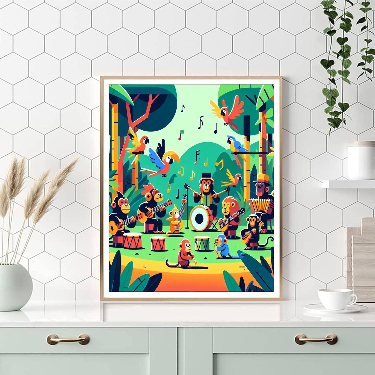 Jungle Jam Adventure Paint By Numbers