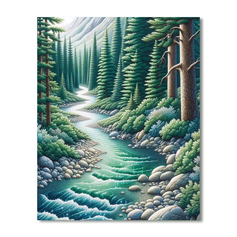 Mountain Creek Tranquility Paint By Number