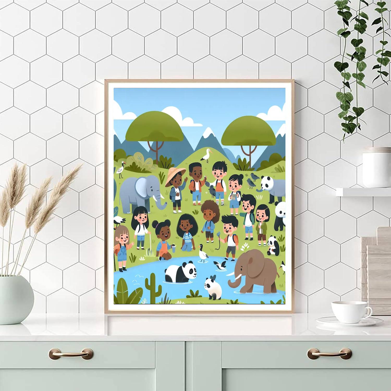 Wildlife Conservation Mission DIY Paint By Numbers