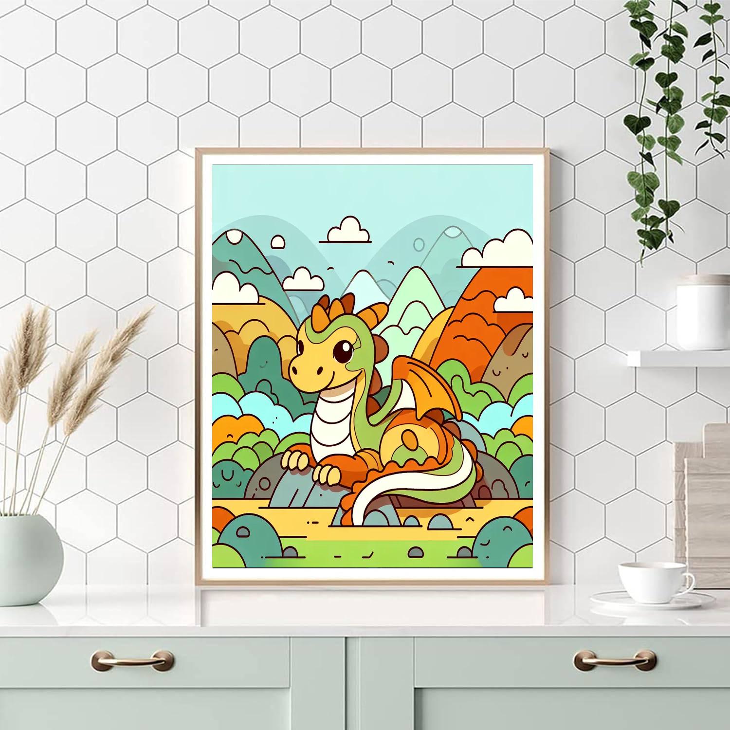 Mystical Dragon Tales Paint By Numbers