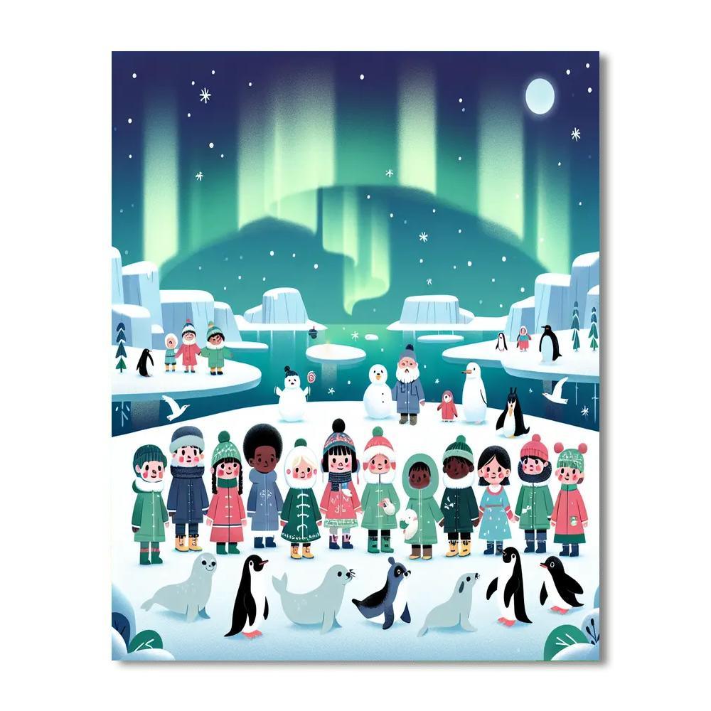 Arctic Aurora Wonderland Paint By Color