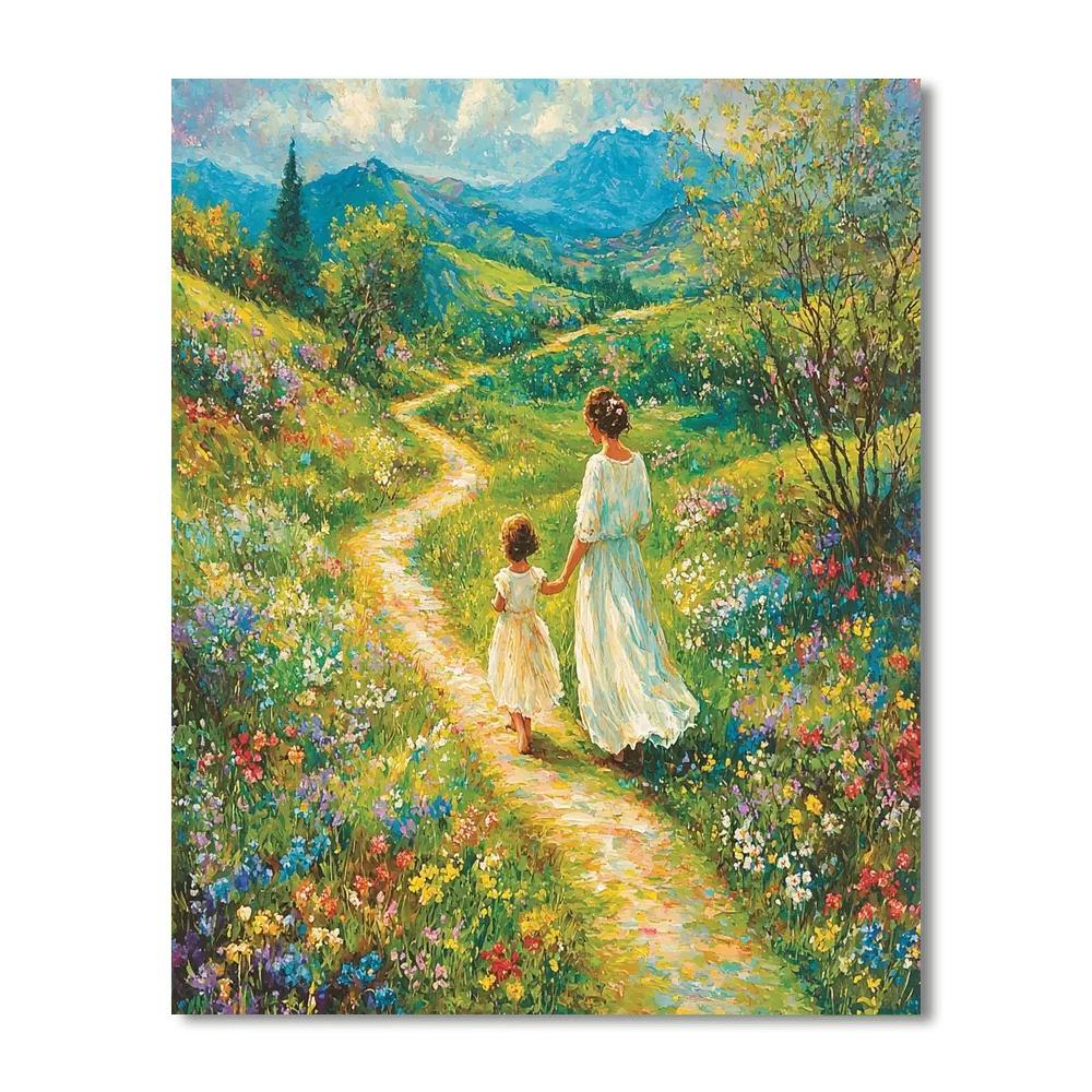 Holding Hands Through Life DIY Paint By Numbers