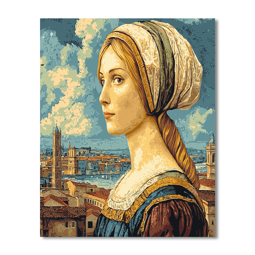 Leonardo Da Vinci Inspired Renaissance Historical Portrait  Paint By Number