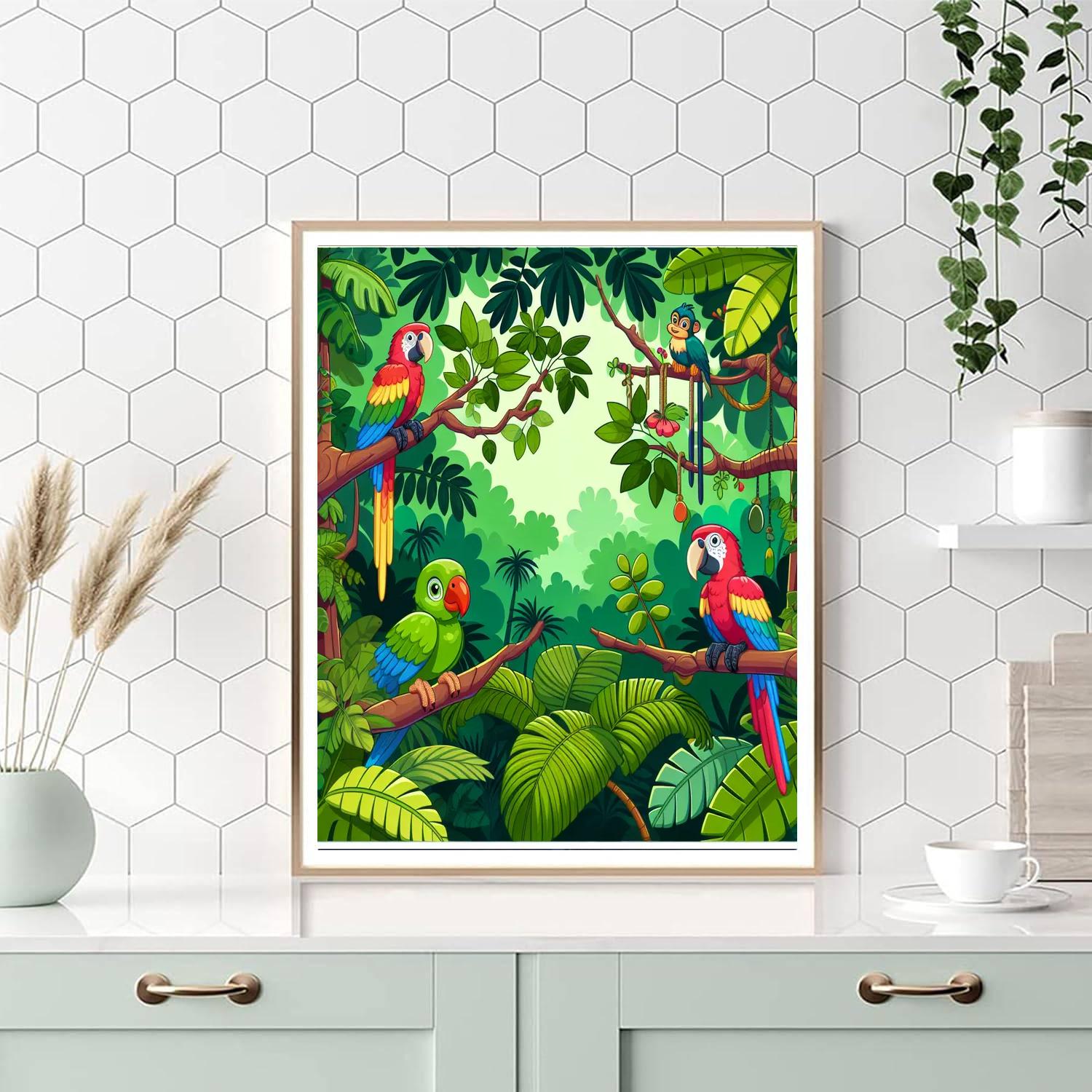 Rainforest Adventure Safari Numbered Painting Kits