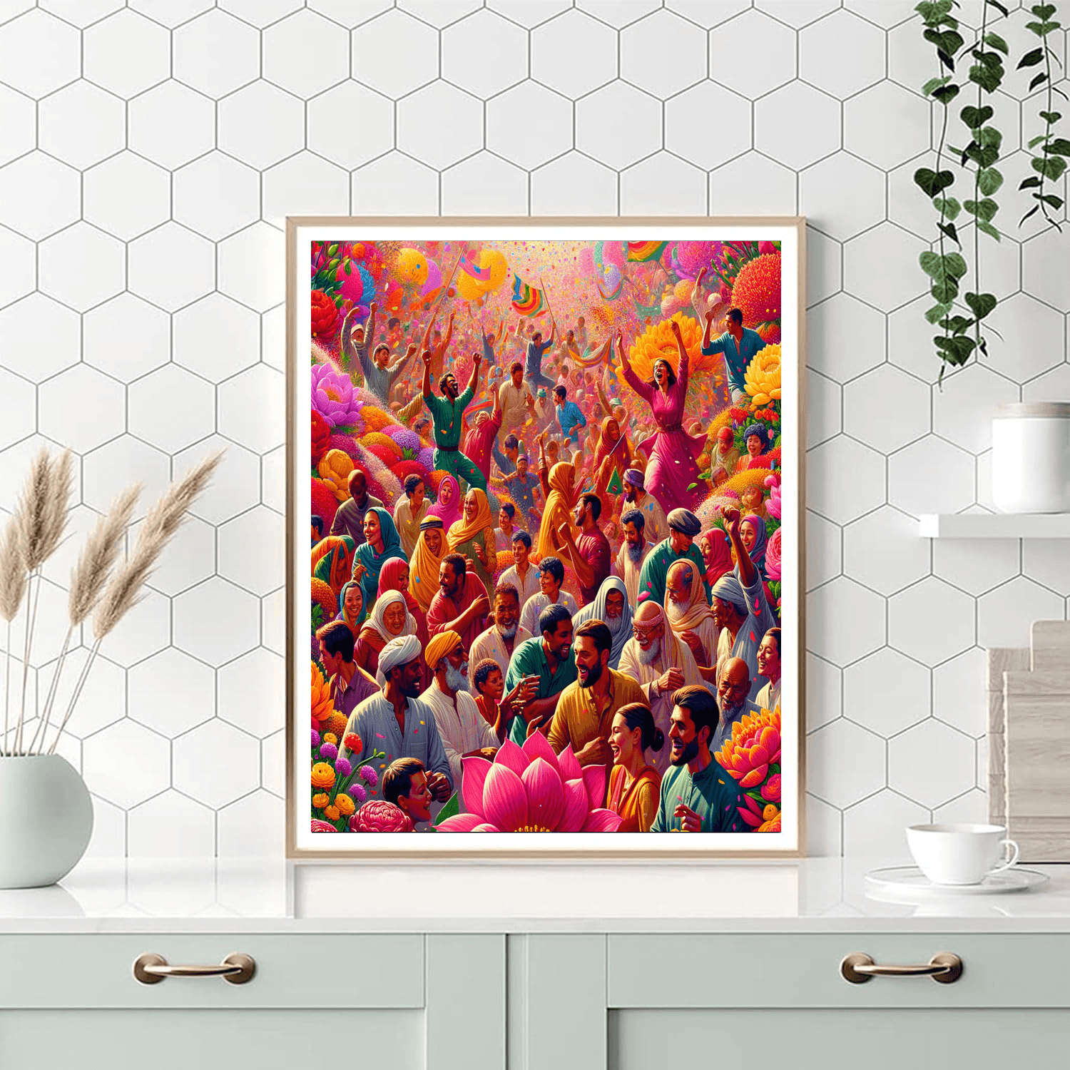 Vivid Flower Festival DIY Paint By Numbers