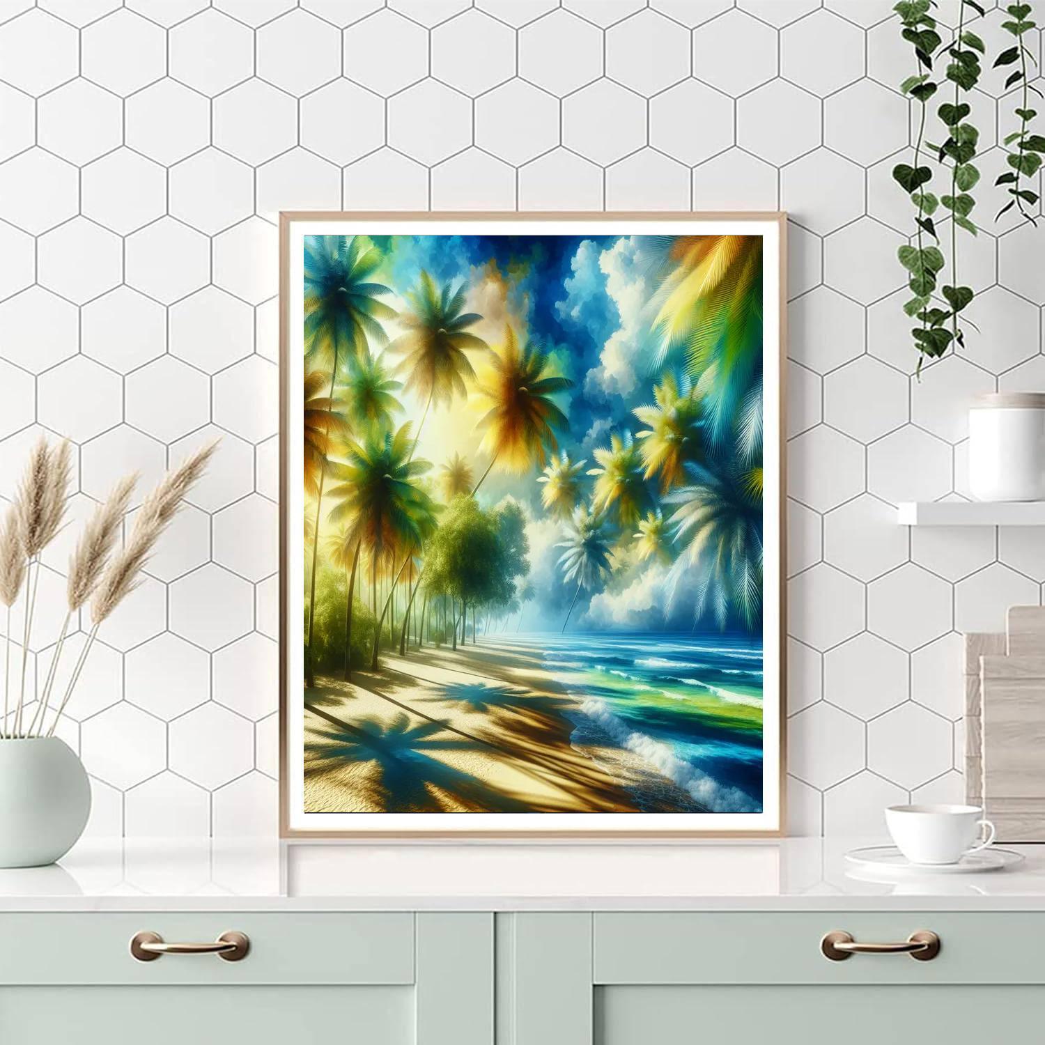 Hawaiian Paradise Escape Number Painting