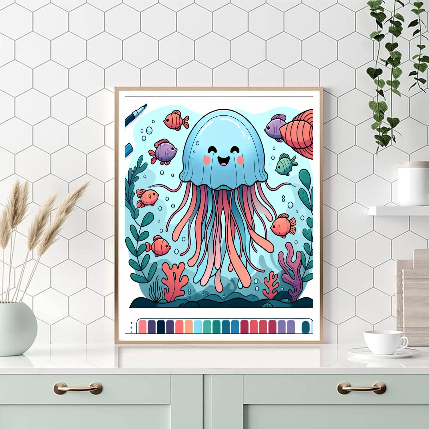 Giant Jelly Adventure Number Painting
