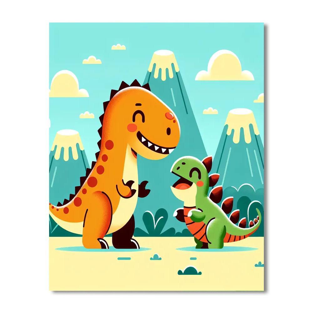 Dinosaur Discovery World Numbered Painting Kits