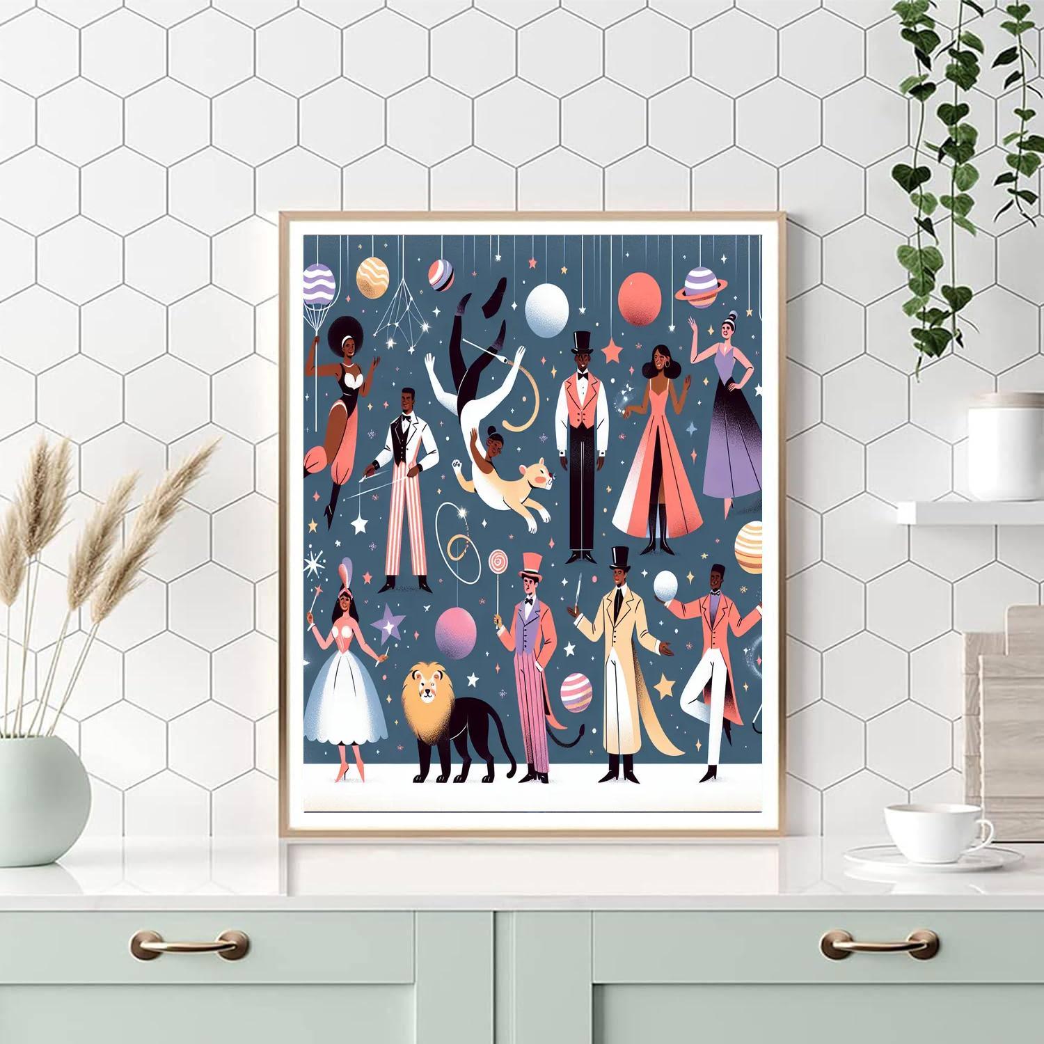 Celestial Circus Paint By Numbers Art