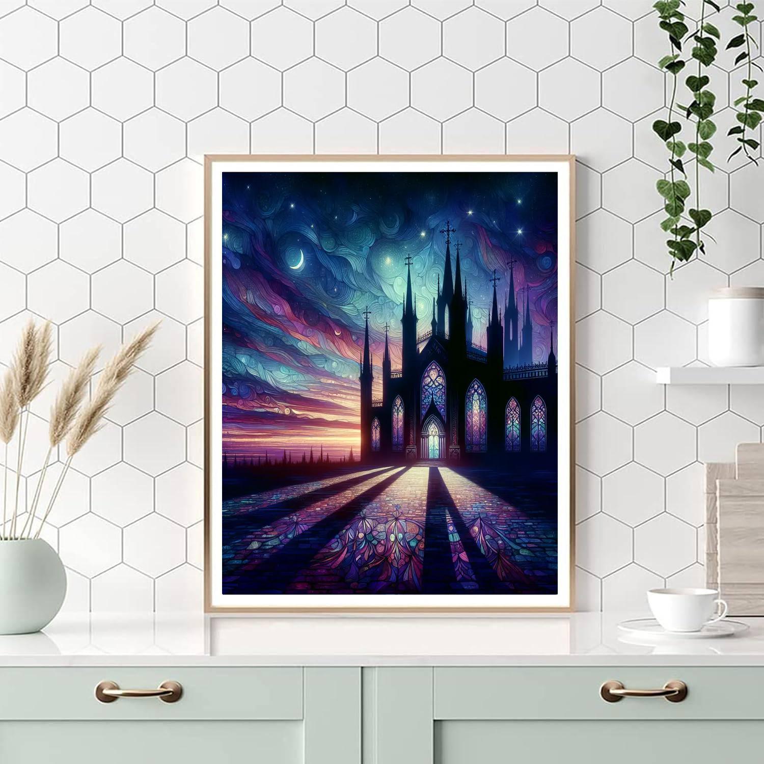 Gothic Evening Tranquility Paint By Numbers Art
