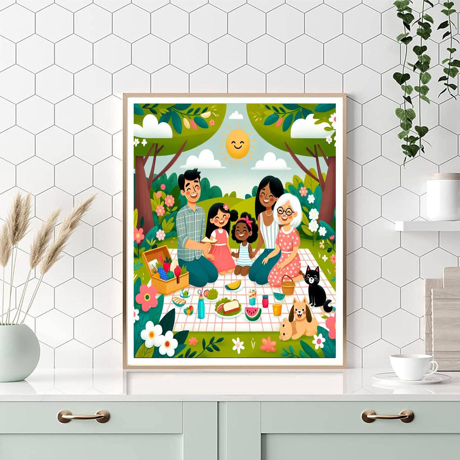 Joyful Family Reunion Paint By Number