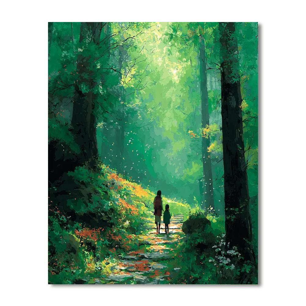 Nature Walk With Mom Painting Number Kit