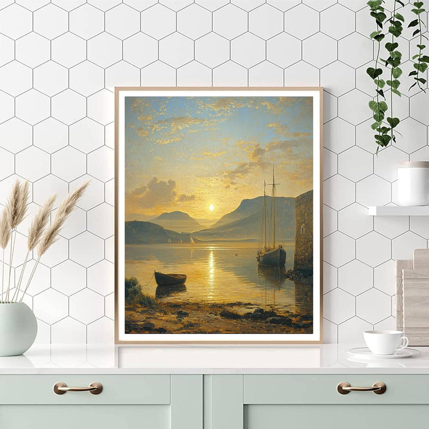 J.M.W. Turner Inspired Turner's Tranquil Horizon  Numbered Painting Kits