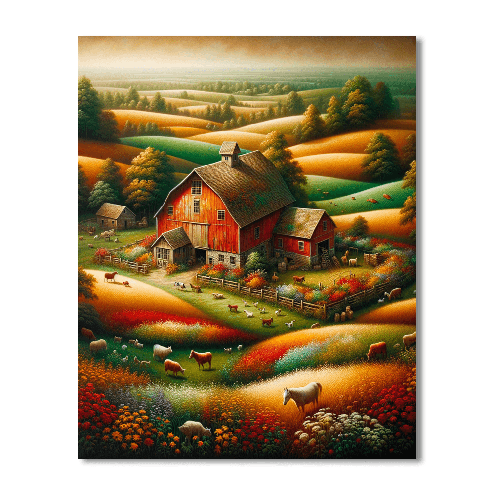 Charming Farmhouse Retreat Paint By Number