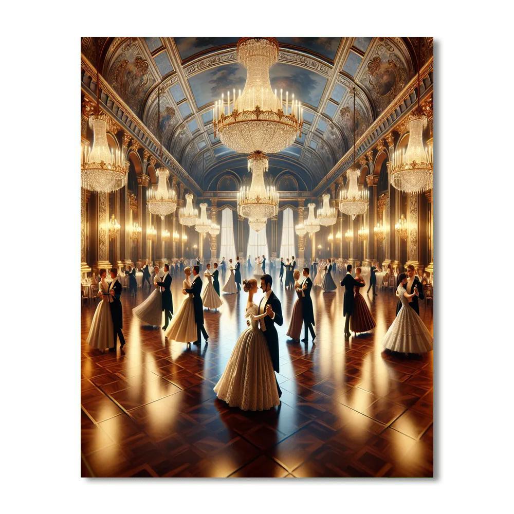 Waltz Ball - Vienna, Austria Painting Number Kit
