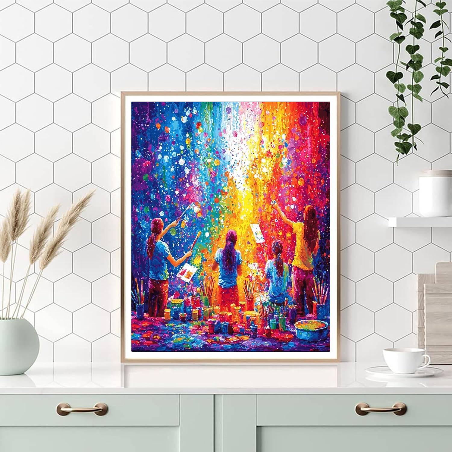 Creating Art Together Number Painting