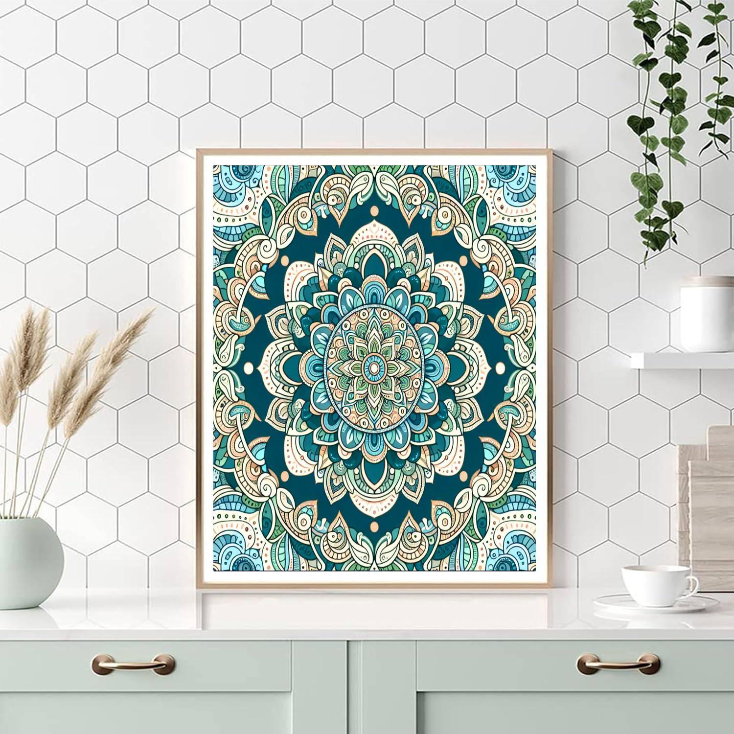 Intricate Mandala Harmony Number Painting
