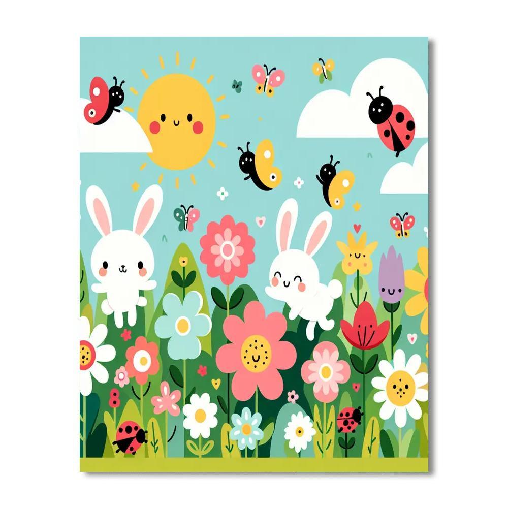 Garden Of Joyful Creatures Paint By Numbers