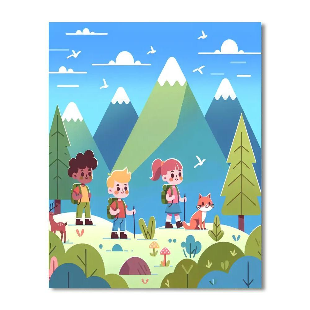 Mountain Explorers Painting Number Kit