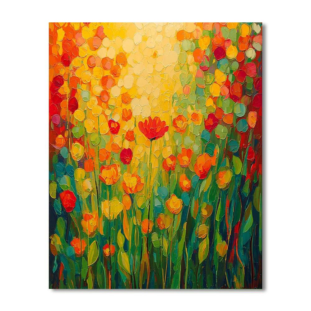 Georges Seurat Inspired Infinite Blossoms  Paint By Numbers Art