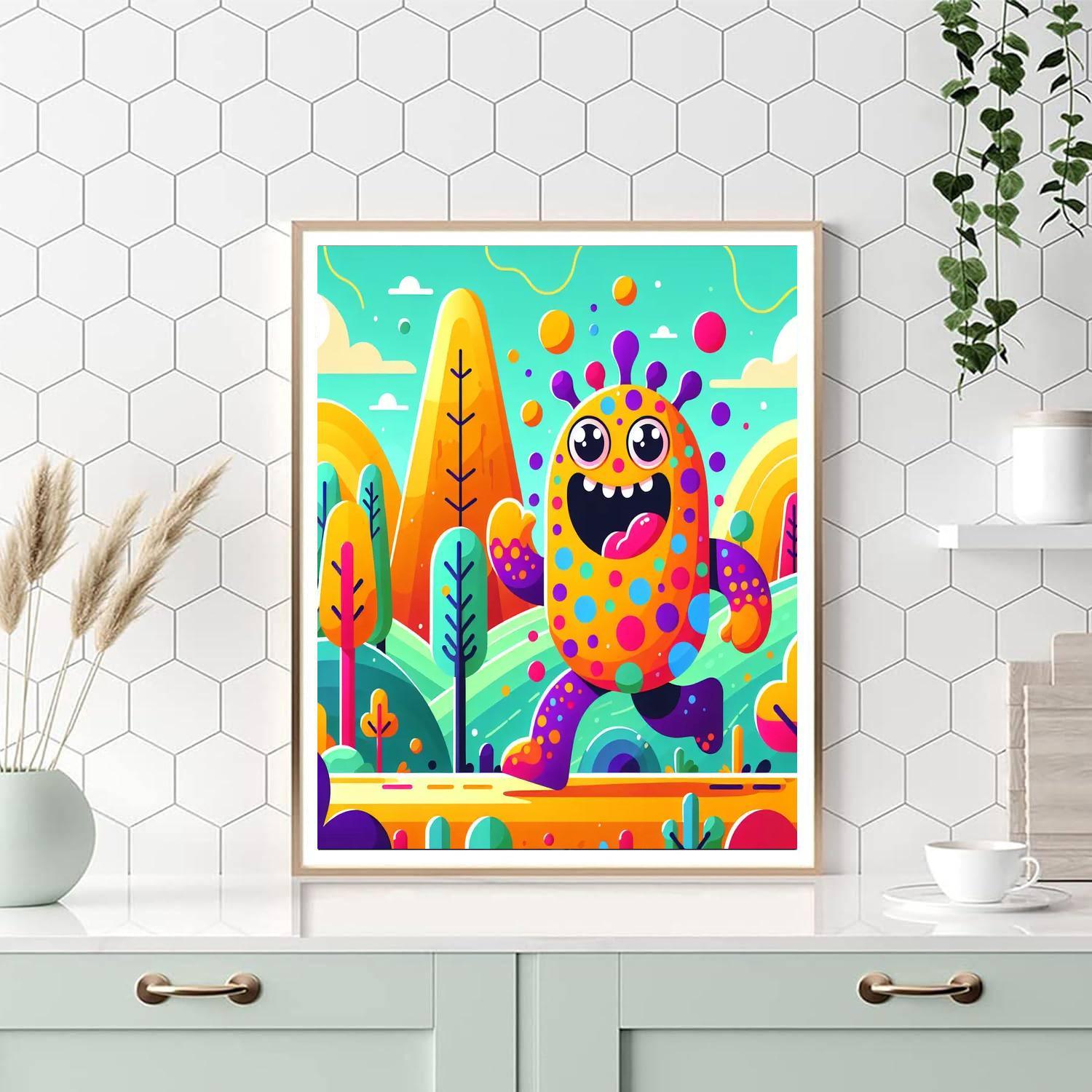 Monster Mayhem Paint By Numbers Art