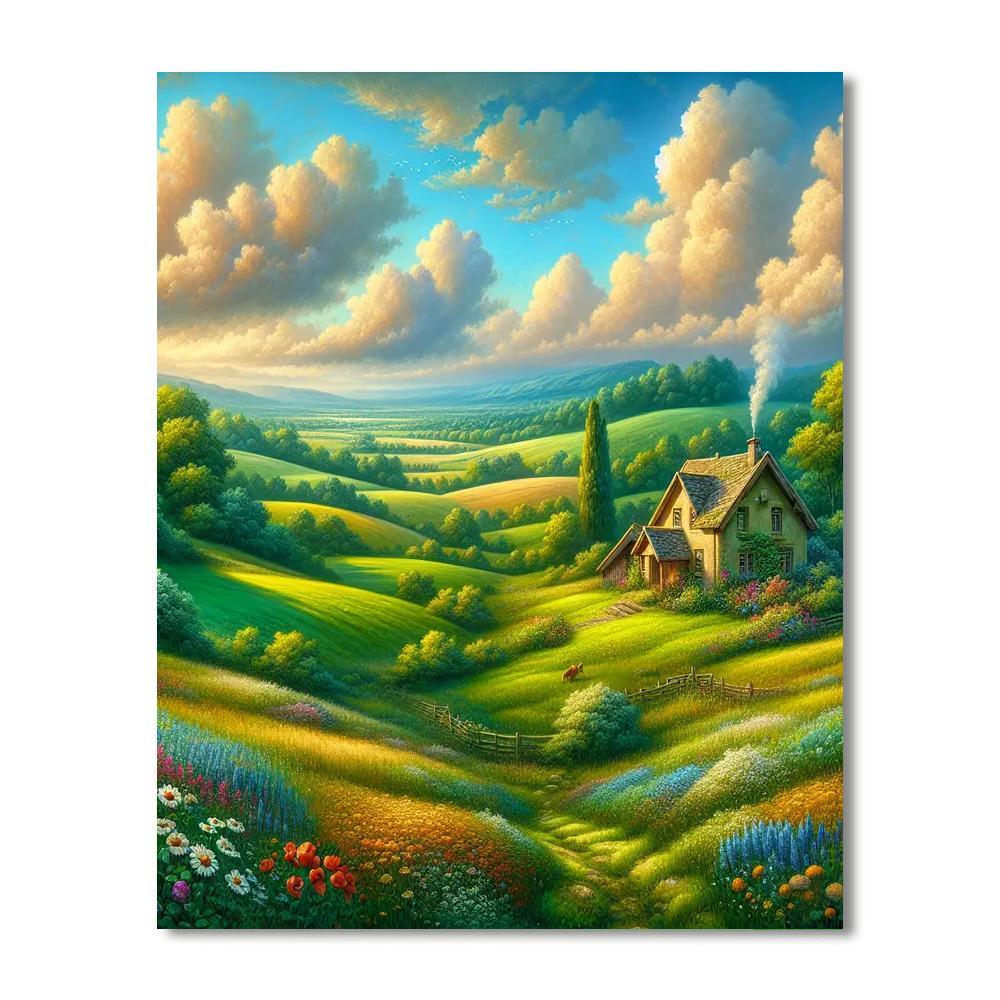 Charming Cottagecore Painting Number Kit