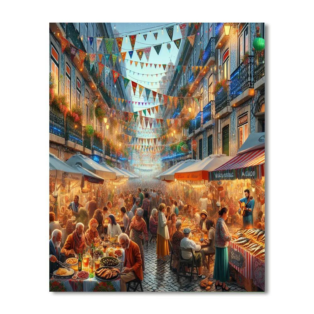 Feast Of Saint Anthony - Portugal Painting Number Kit