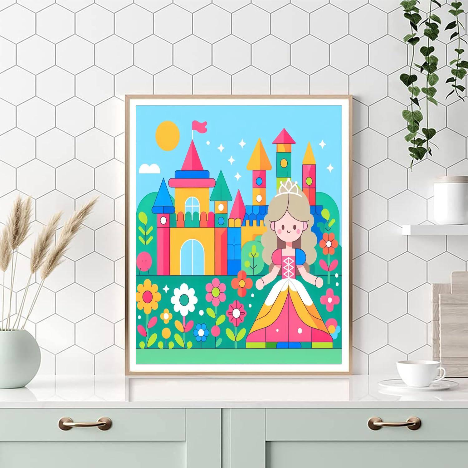 Princess Castle Dreamland DIY Paint By Numbers