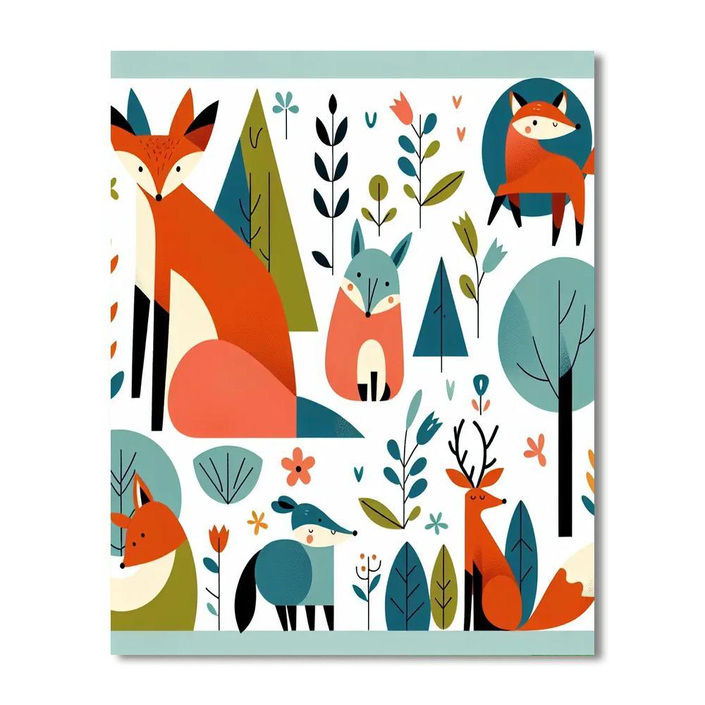 Woodland Fantasy Adventure Paint By Numbers Art