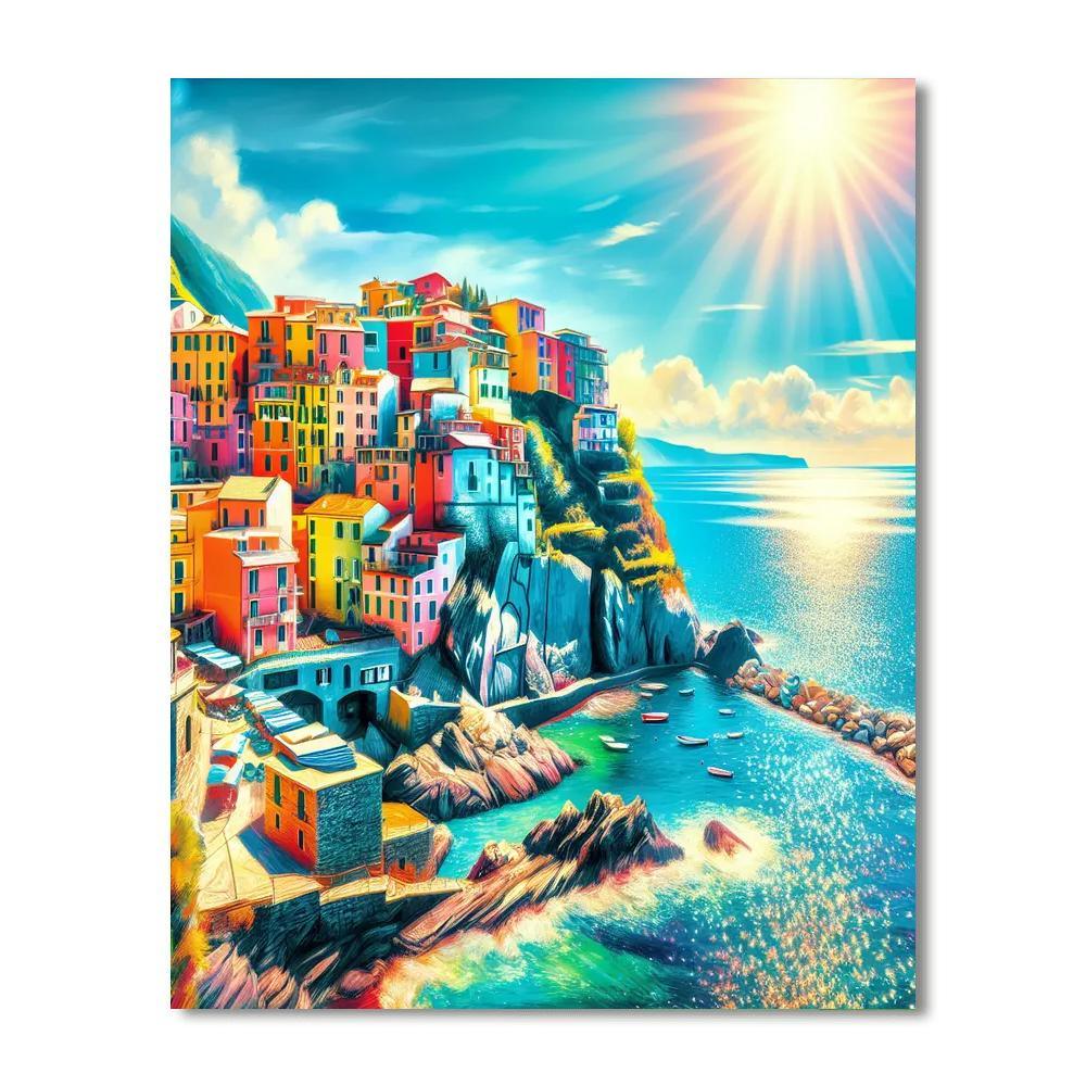 Classic Italian Coast DIY Paint By Numbers