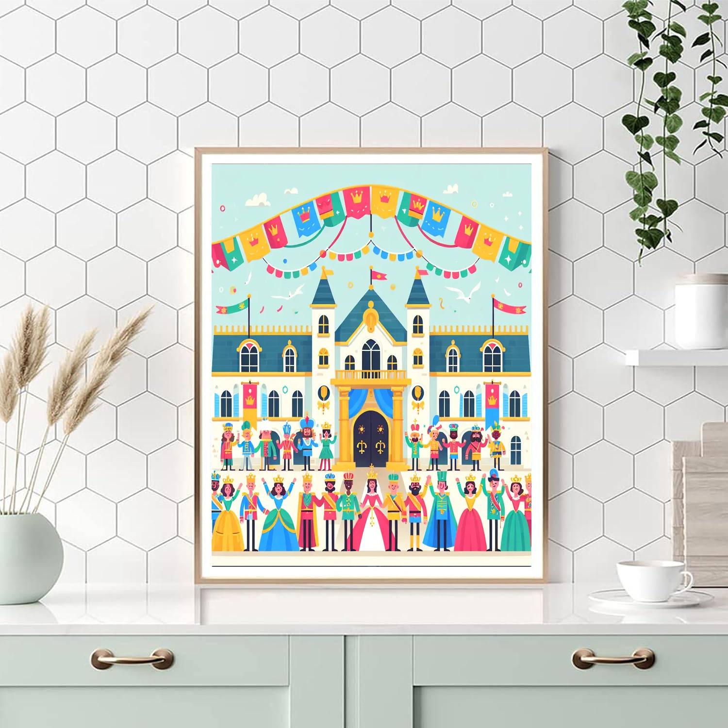 Royal Court Festivities DIY Paint By Numbers