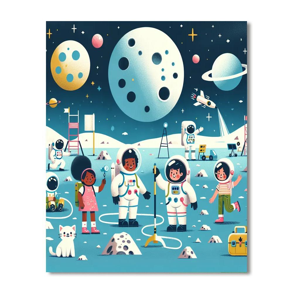 Lunar Adventure Numbered Painting Kits