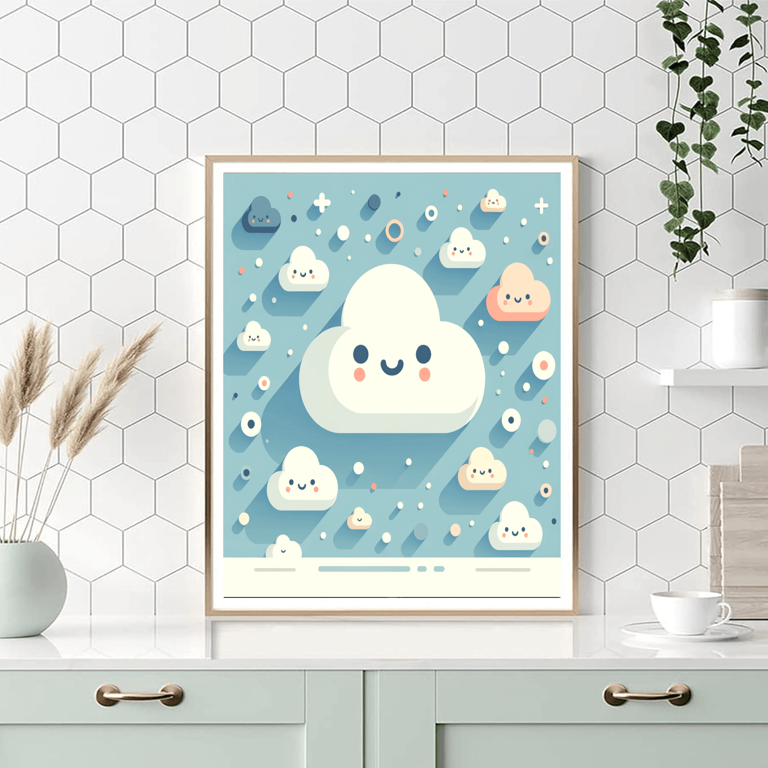 Bubbly Clouds Paint By Number