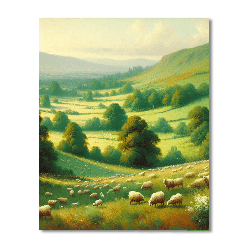 Countryside Tranquility Paint By Numbers Art