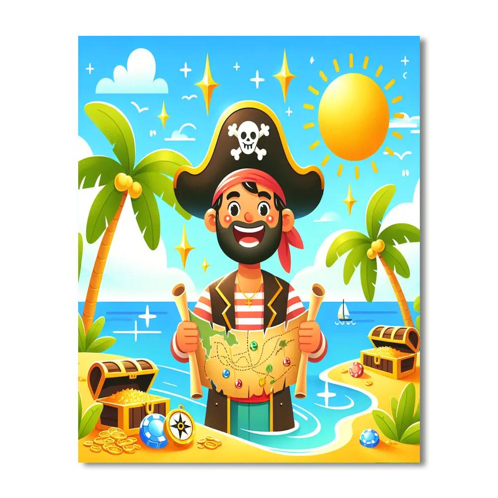 Jolly Treasure Hunt Numbered Painting Kits
