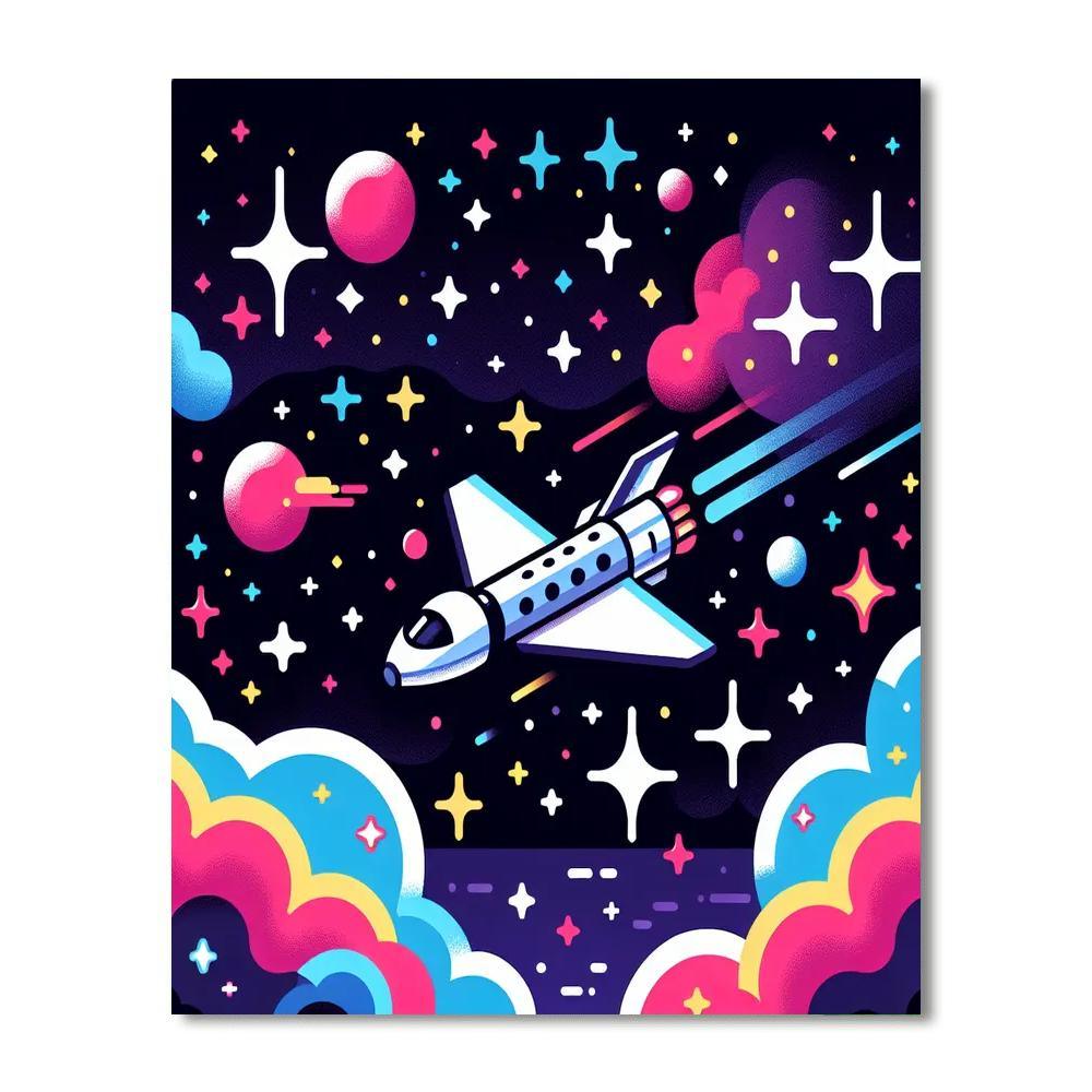 Astral Star Voyage DIY Paint By Numbers