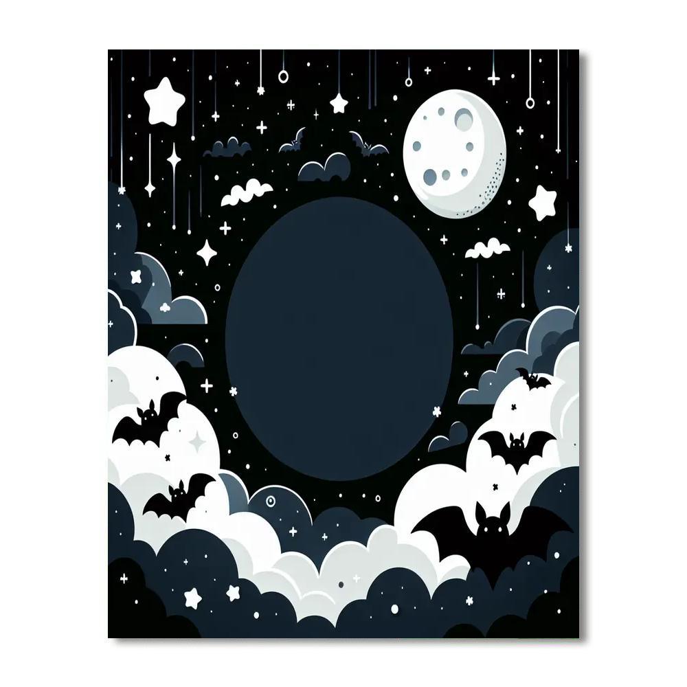 Bubbly Bat Bonanza Number Painting