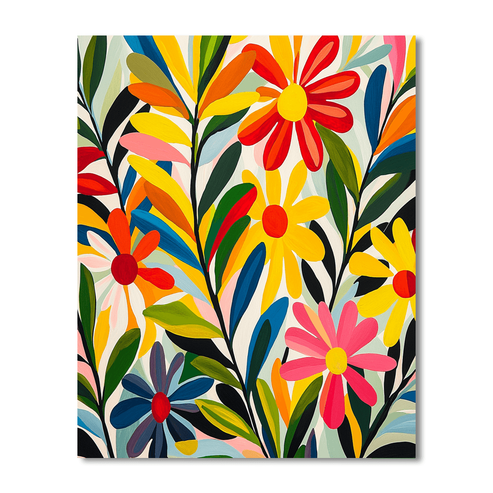 Matisse Inspired Playful Petals  Paint By Number