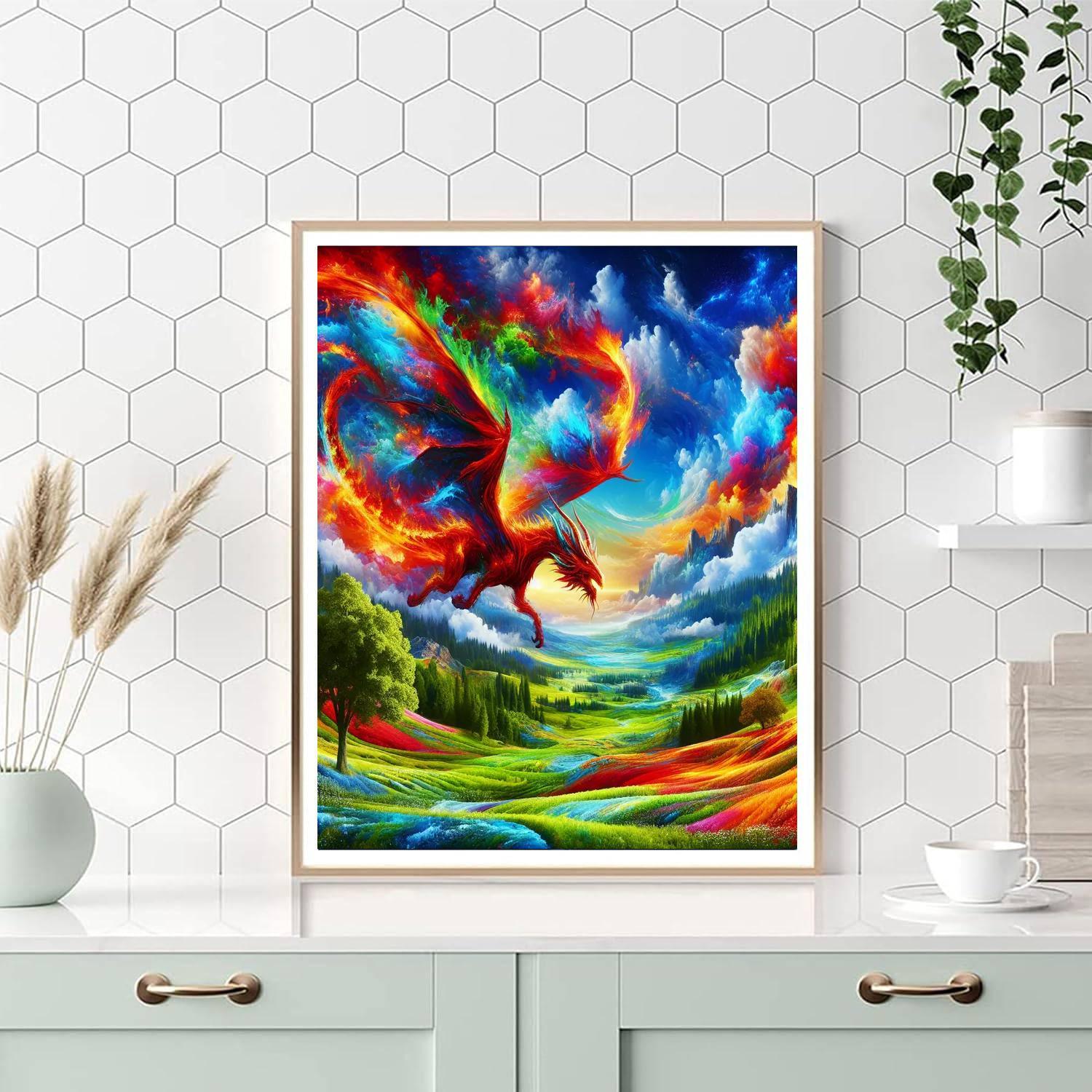 Enchanting Dragon Adventure Paint By Numbers