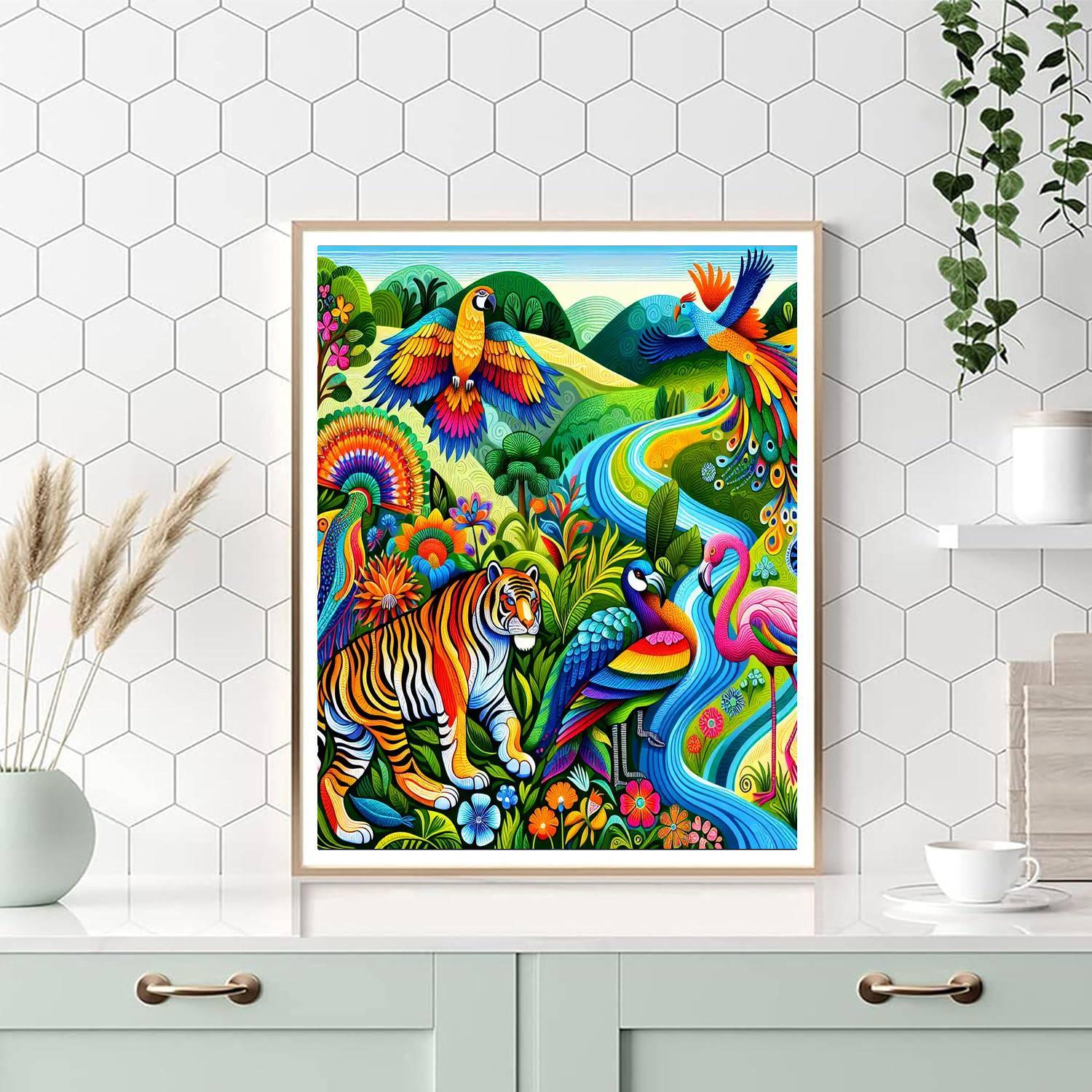 Radiant Rainbow Wildlife Paint By Color
