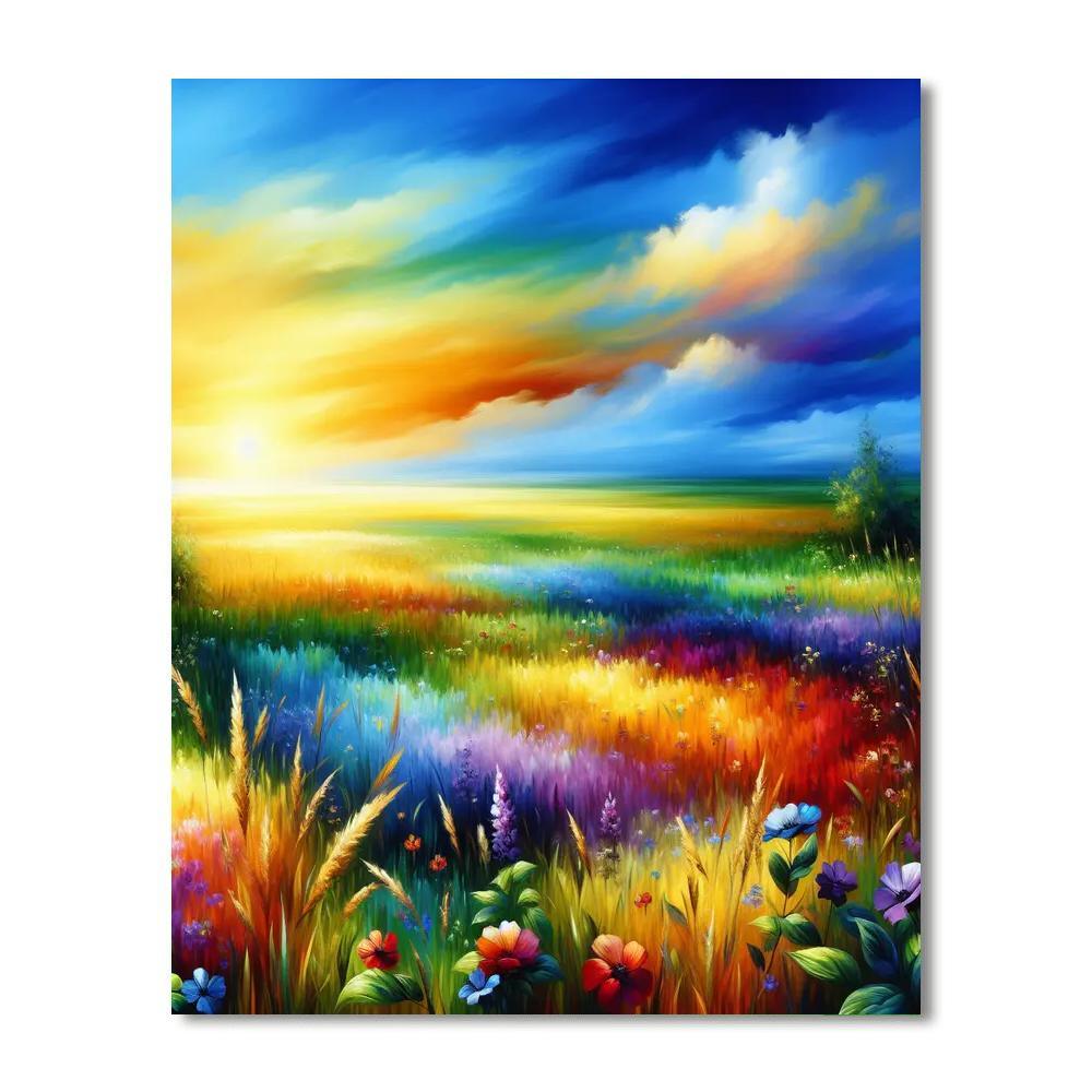Summer Meadow Glory Numbered Painting Kits
