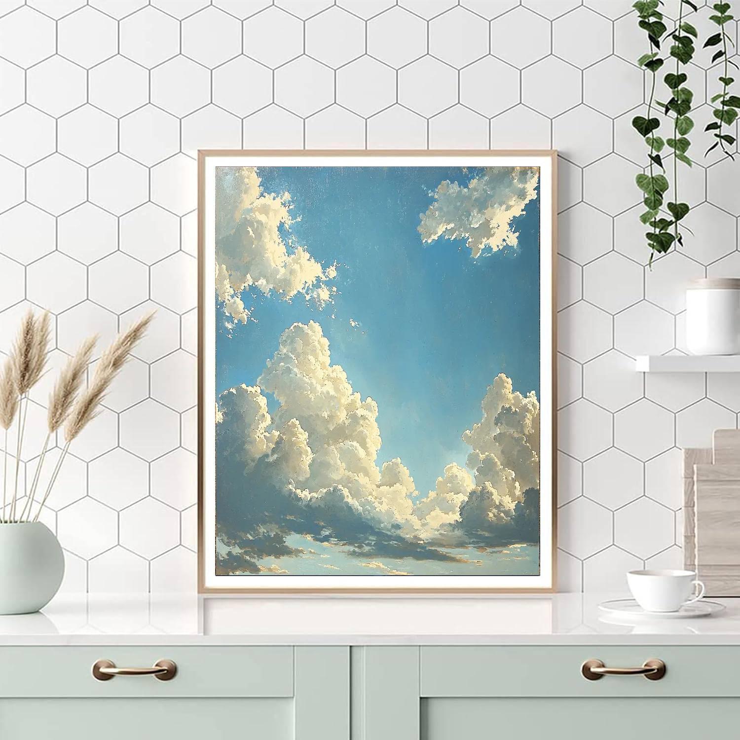 Leonardo Da Vinci Inspired The Serenity Of Sky  DIY Paint By Numbers