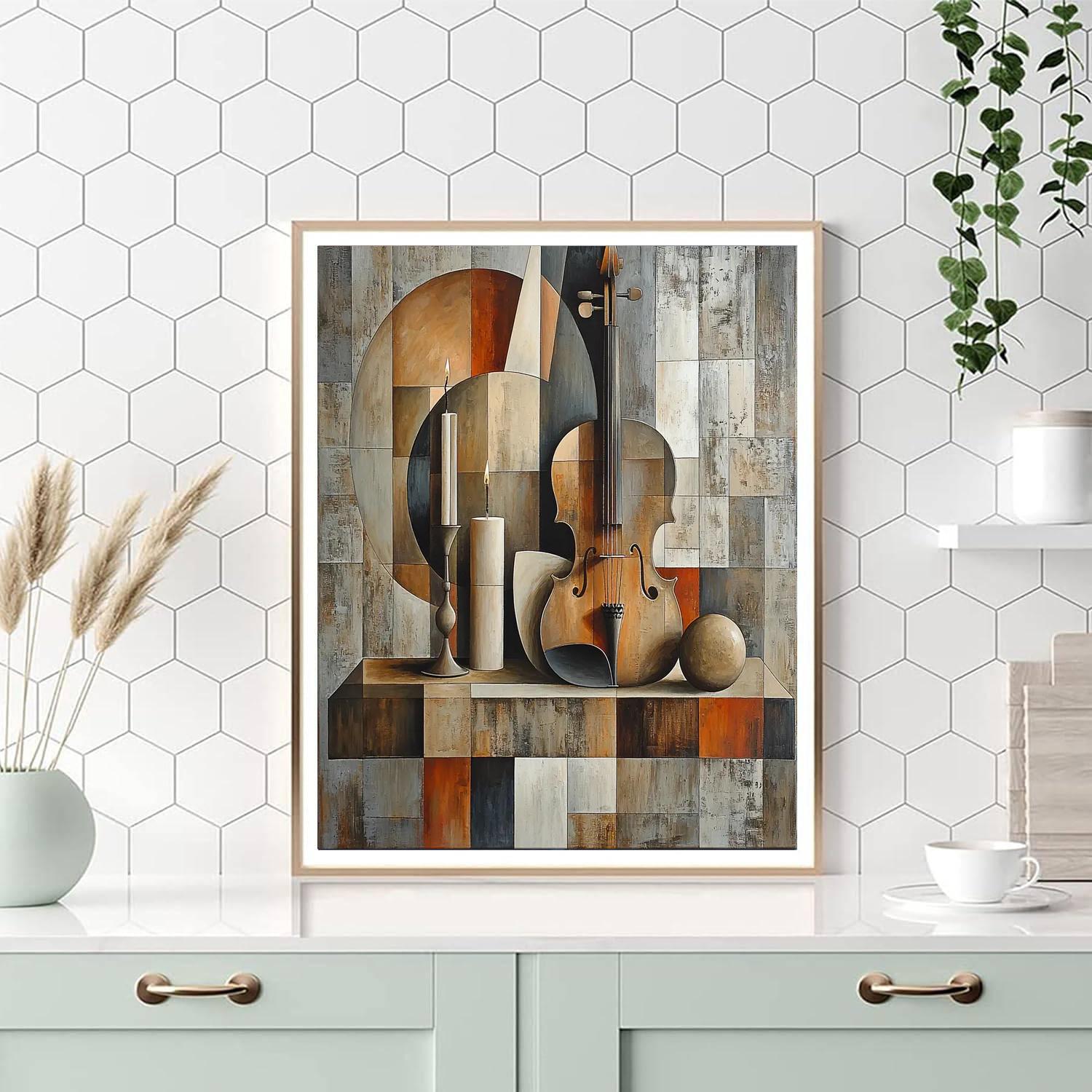 Picasso Inspired Cubist Still Life  Paint By Numbers