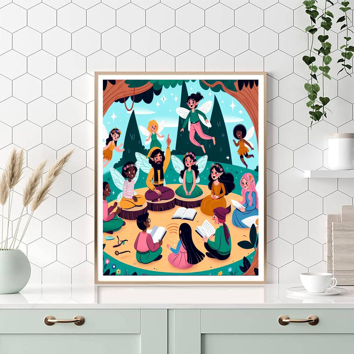 Adventure At Fairy Hollow Number Painting