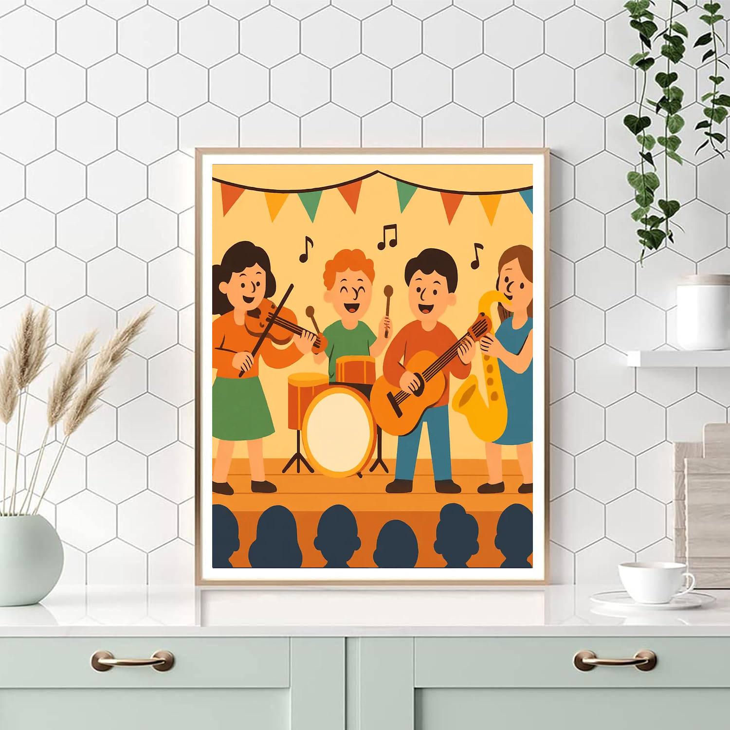 Harmonious Music Festival Numbered Painting Kits