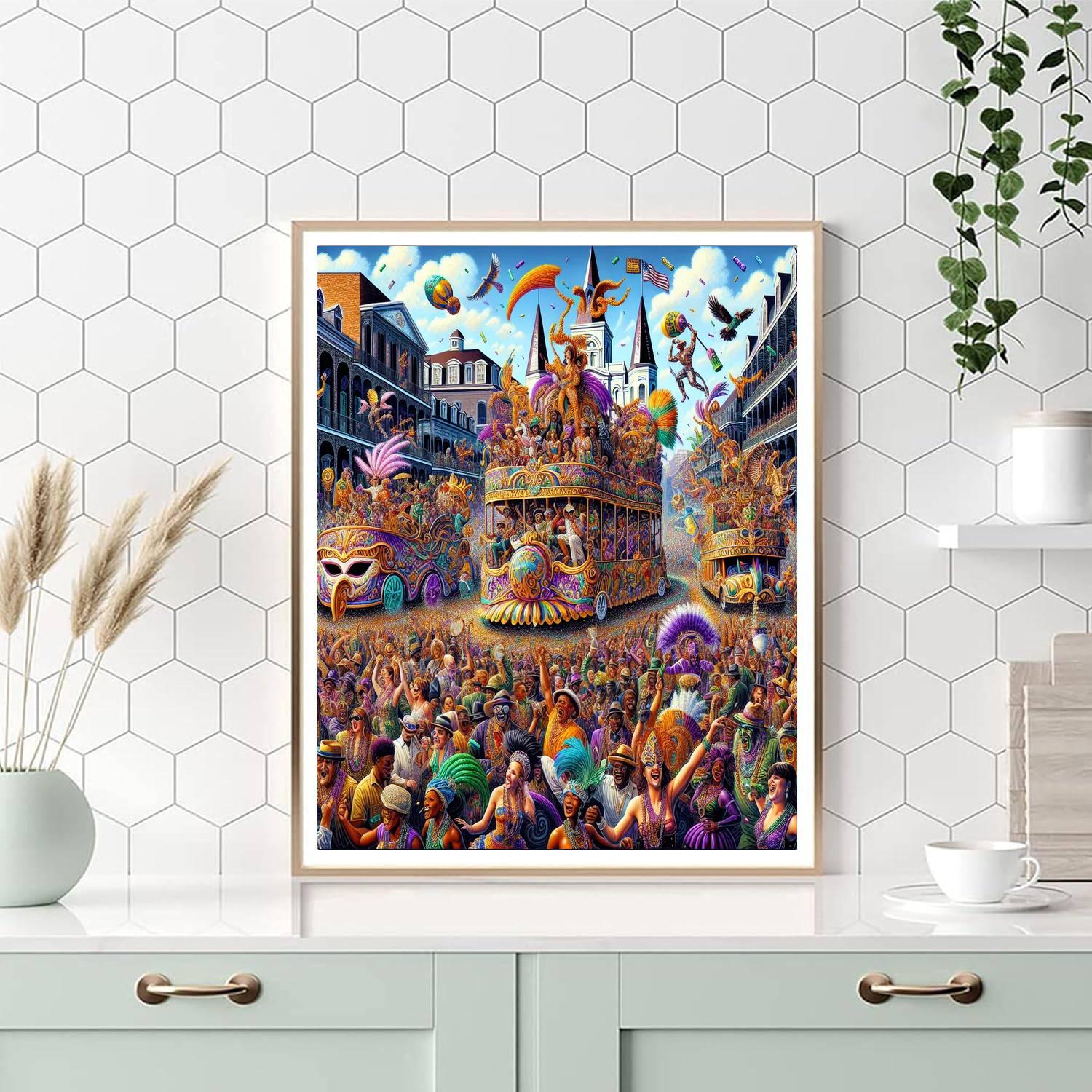 New Orleans Mardi Gras - United States Paint By Numbers