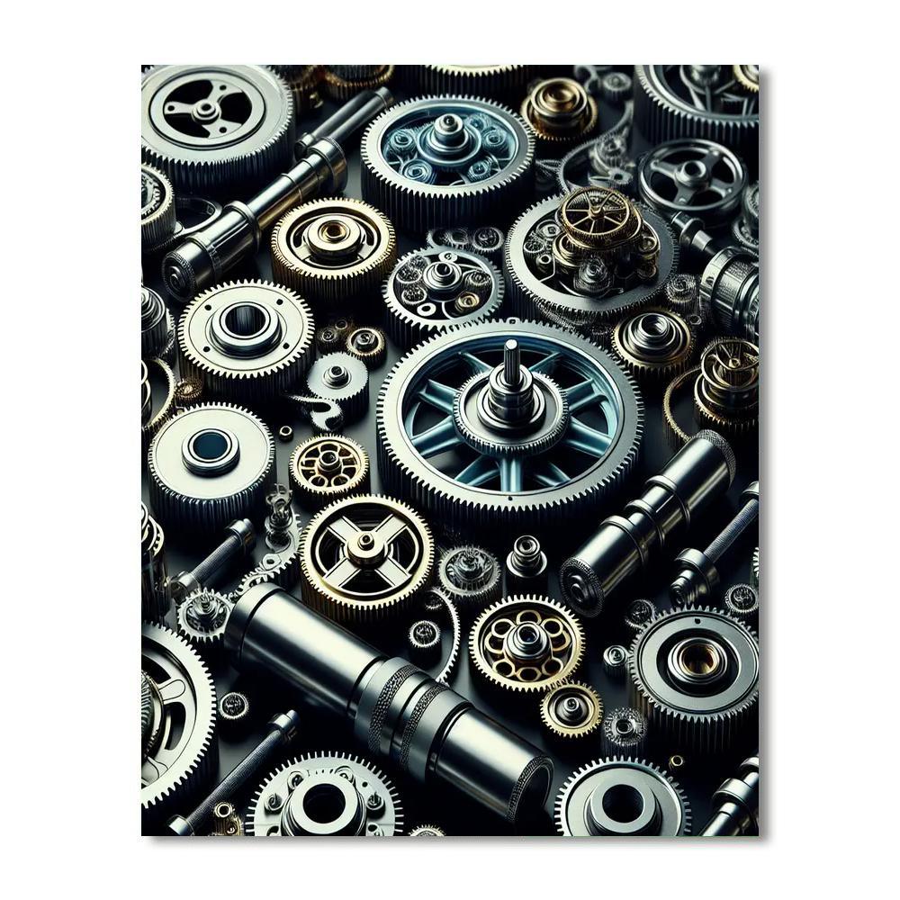 Artistic Mechanical Dreams Paint By Numbers Art