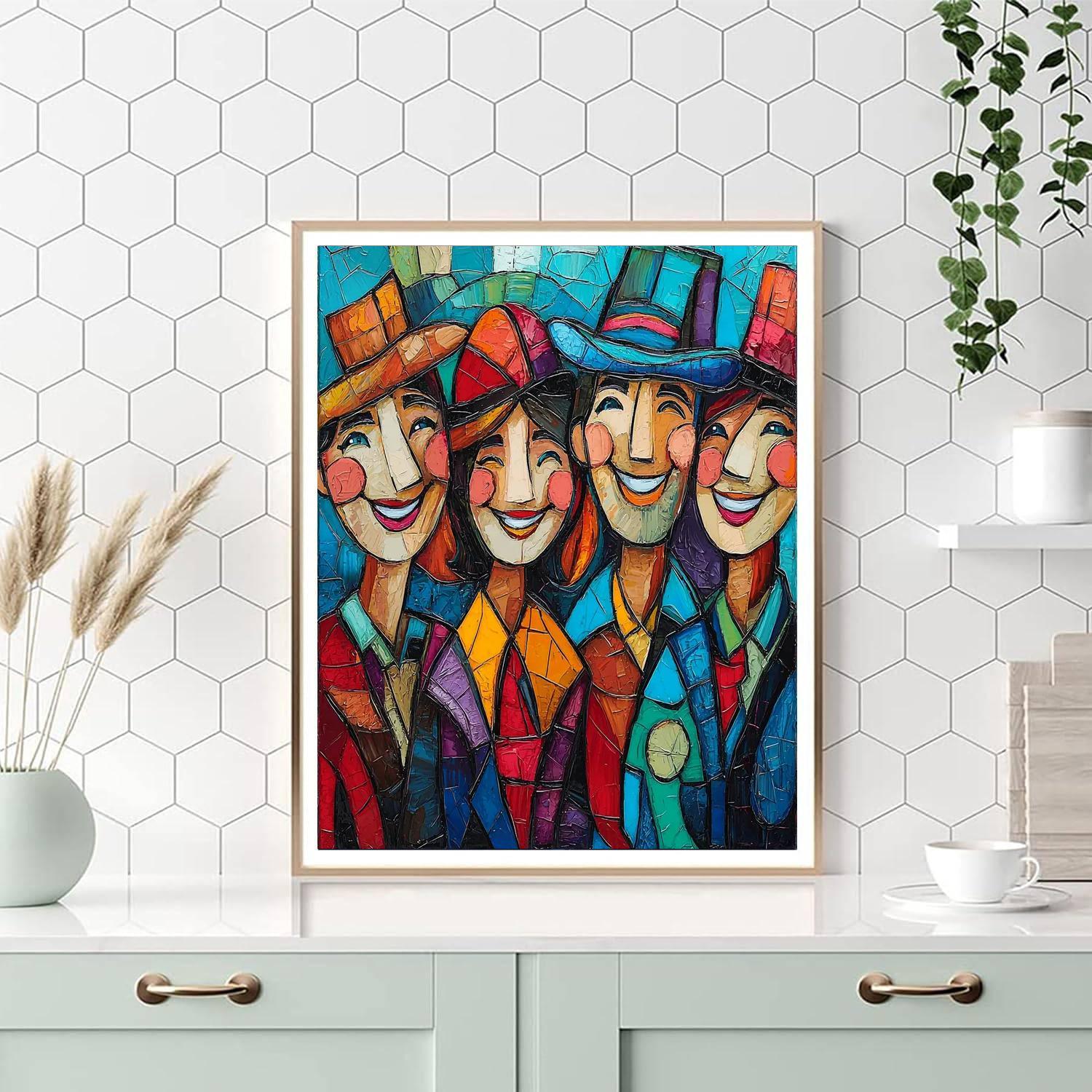 Pablo Picasso Inspired Friends Through Time  Paint By Numbers Kits