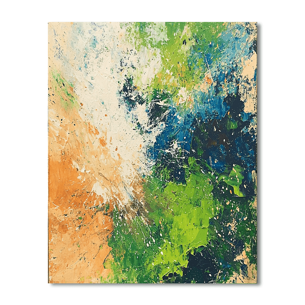 Jackson Pollock Inspired Pollock's Nature's Chaos  Paint By Numbers Kits