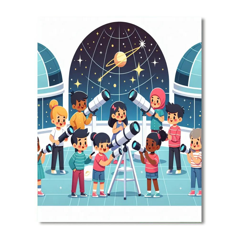 Stardust Science Observatory Paint By Number